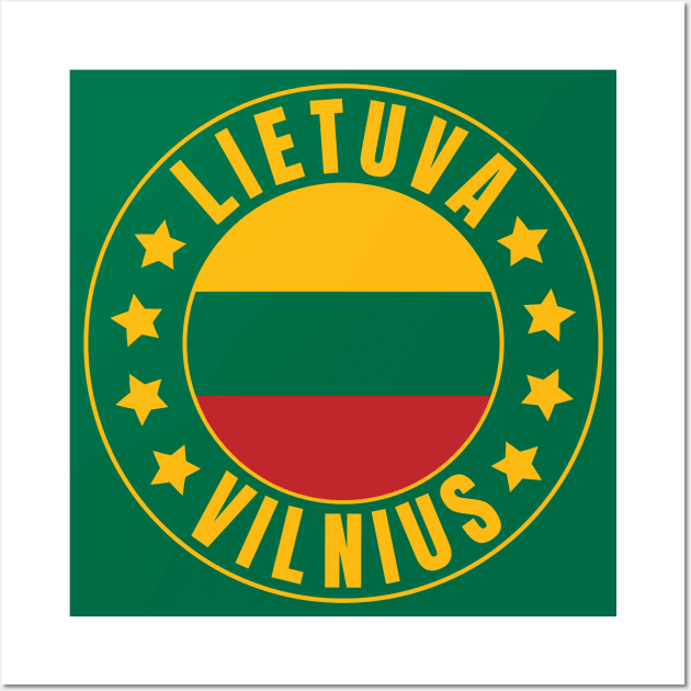 Vilnius Wall Art by footballomatic